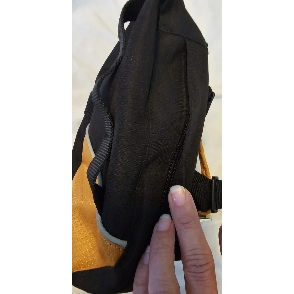 Kurgo Baxter Dog Backpack Blk/Orange Zip Saddle Bags Hiking Running Walking